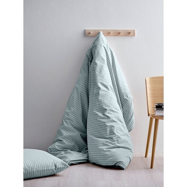 Svijetlo plava posteljina od Ranforce pamuka Södahl Stripes, 140 x 200 cm-image-1