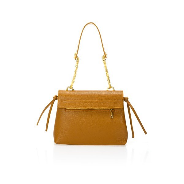 Narančasta kožna torba Federica Bassi Anna-image-2