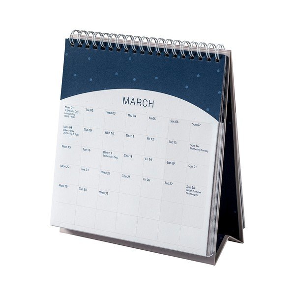 Stolni plavi kalendar Busy B, 13 stranica-image-1