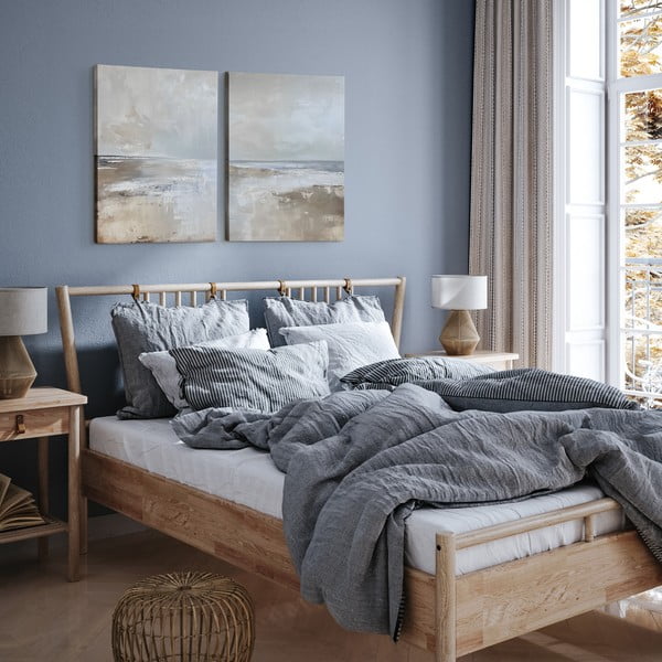 Slike s ručno oslikanim elementima u setu od 2 komada 50x70 cm Breeze – Styler-image-1