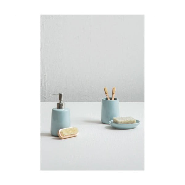 Svijetlo plavi kameni set pribora za kupaonicu Moon – Premier Housewares-image-4