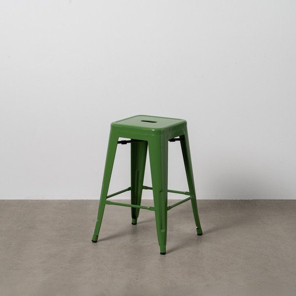 Zelene metalne barske stolice u setu 2 kom (visine sjedala 61 cm) – Ixia-image-1