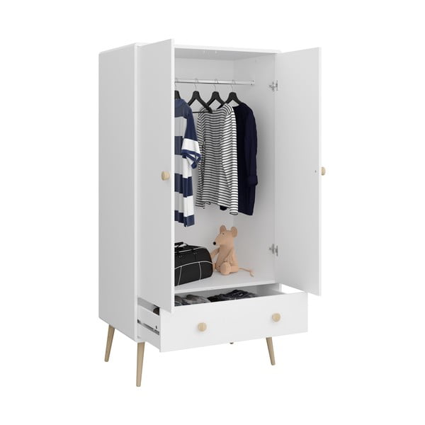 Bijeli dječji ormar 80x160 cm Gaia - Tvilum-image-4