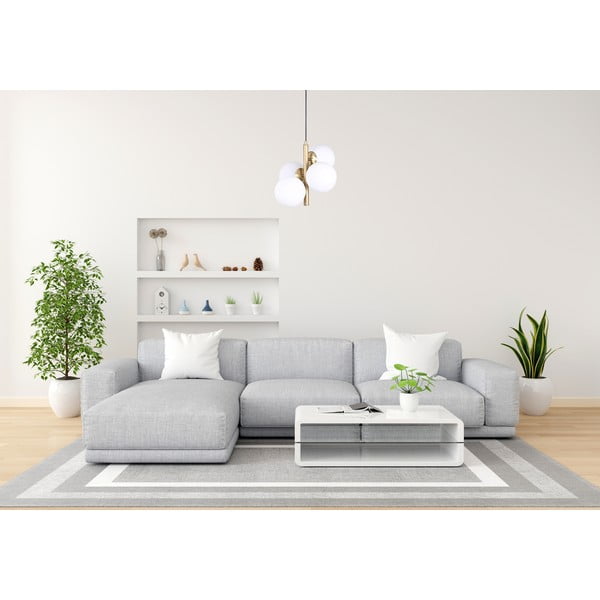 Bijela/u zlatnoj boji viseća svjetiljka sa staklenim sjenilom ø 15 cm Forte – Squid Lighting-image-2