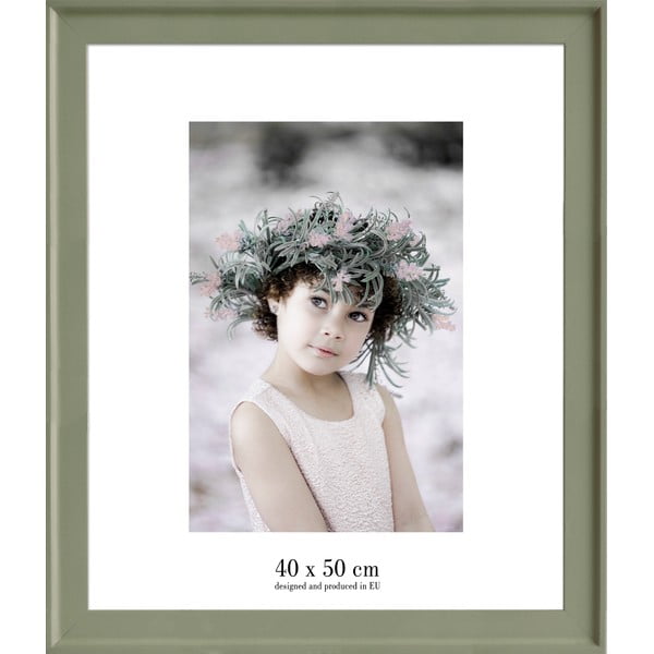 Zeleni zidni okvir Styler Malaga, 47 x 57 cm