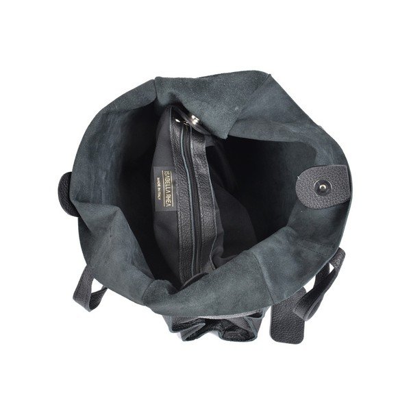Crna kožna torba Isabella Rhea Tote-image-4