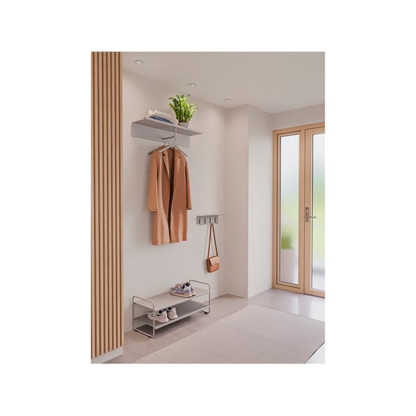 Svijetlo sivi željezni stalak za cipele 33x33x80 cm A-Shoe – Zone-image-2