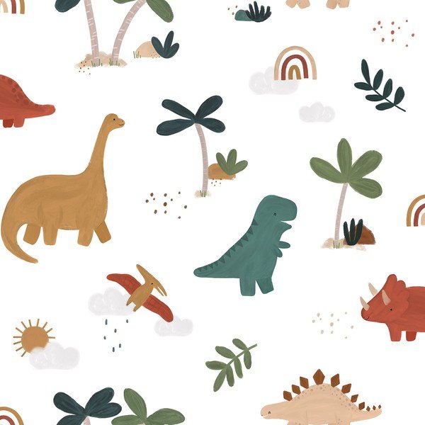 Dječja tapeta 10 m x 50 cm Cool Dinosaurs – Lilipinso