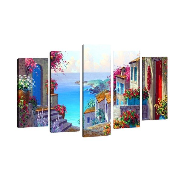 Set od 5 slika Tablo Center Dolce Vita