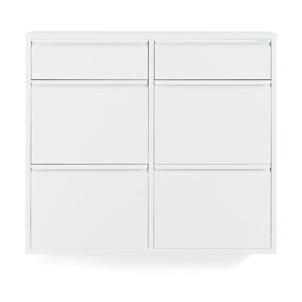 Bijeli metalni preklopni ormarić za cipele 98x86x15 cm Billy – Spinder Design-image-3