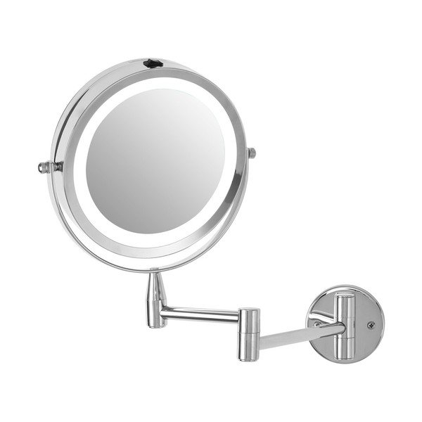 Kozmetičko ogledalo s osvjetljenjem/povećavajuće (s povećanjem 2x) 18x29 cm Cassini – Premier Housewares-image-4