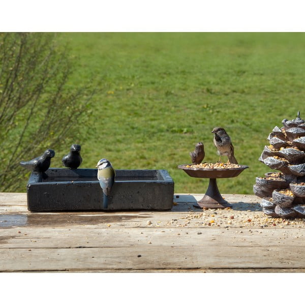 Crna keramička pojilica za ptice Esschert Design Eve-image-1