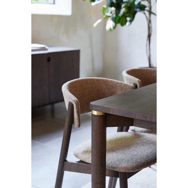 Bež/tamno smeđe metalne blagovaonske stolice u setu 2 kom Revere – Unique Furniture-image-3