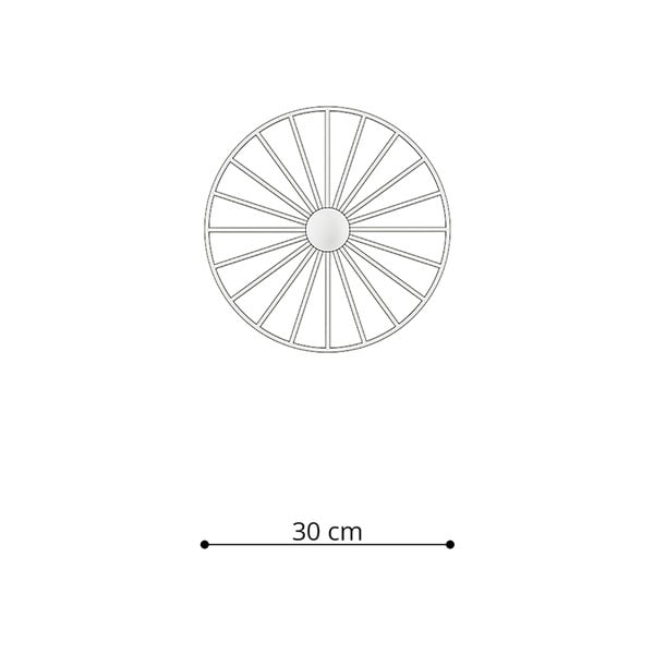 Crna stropna svjetiljka ø 30 cm Soho – Sollux-image-4