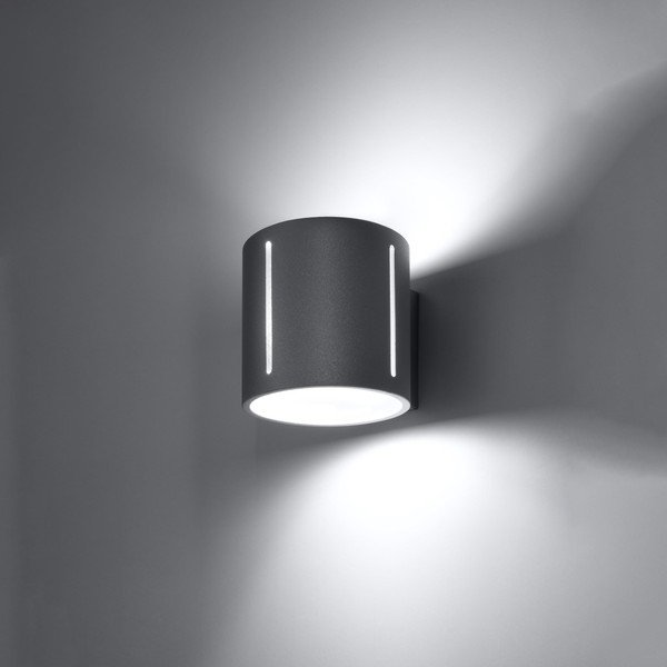 Siva zidna lampa Vulco – Sollux-image-2
