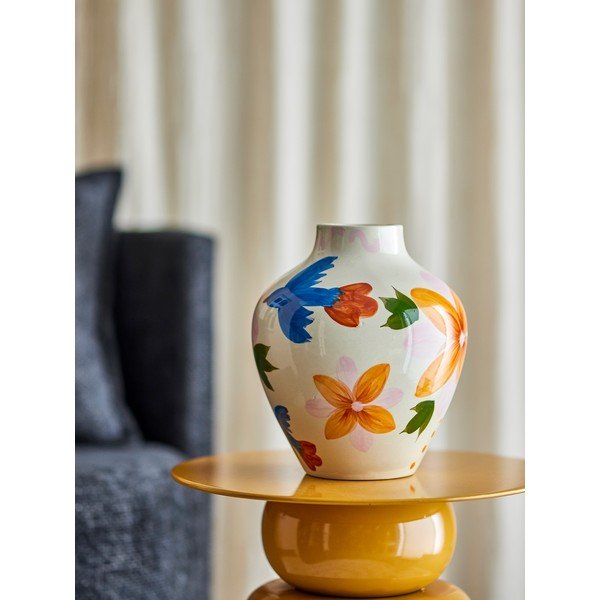 Ručno oslikana vaza od kamenine (visina 27 cm) Maricala – Bloomingville-image-1