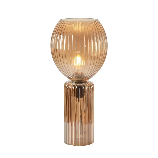 Stolna lampa jantarna sa staklenim sjenilom (visina 40 cm) Toulipa – Markslöjd