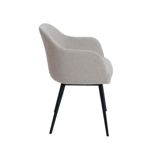 Bež podstavljena blagovaonska stolica s naslonima za ruke Leone – Light & Living-image-2