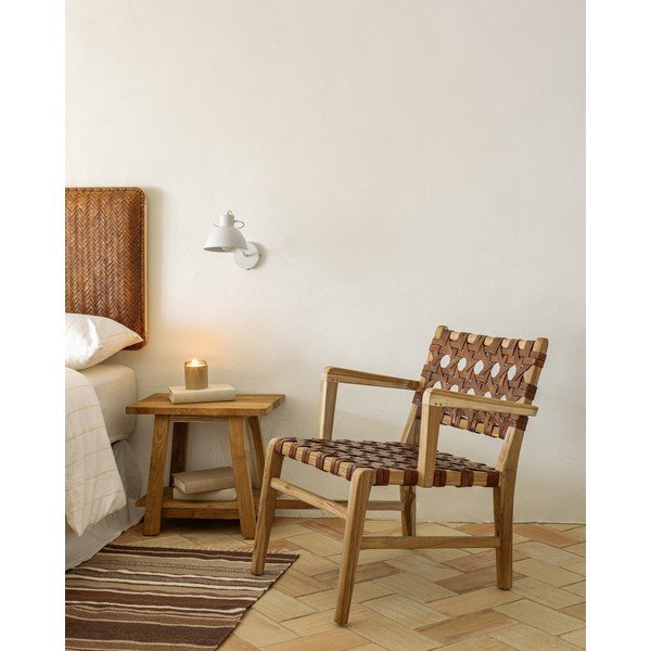 Tabure od tikovine Kave Home Safara-image-2