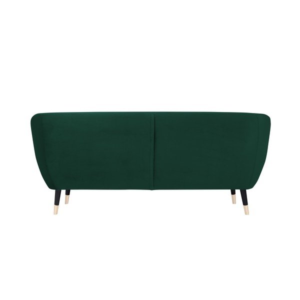 Zelena sofa s crnim nogama Mazzini Sofas Amelie, 188 cm-image-4