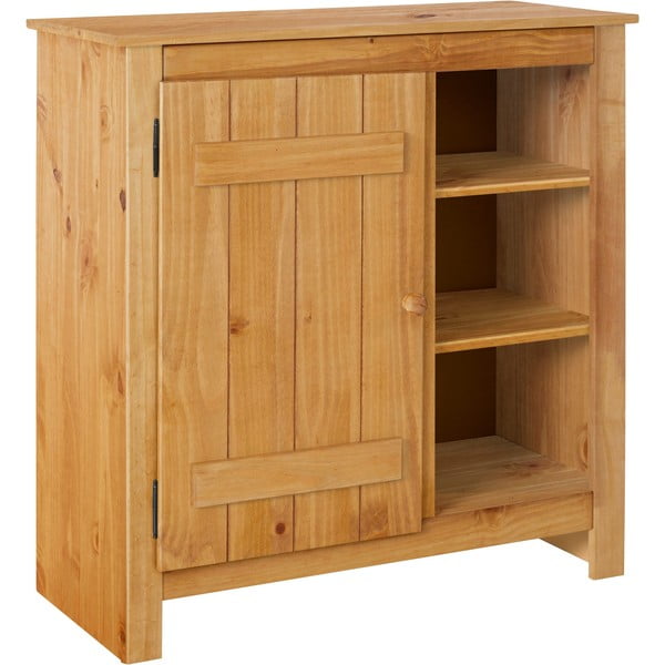 Ormarić od masivnog bora u prirodnoj boji 90x90 cm Bertram – Støraa-image-2