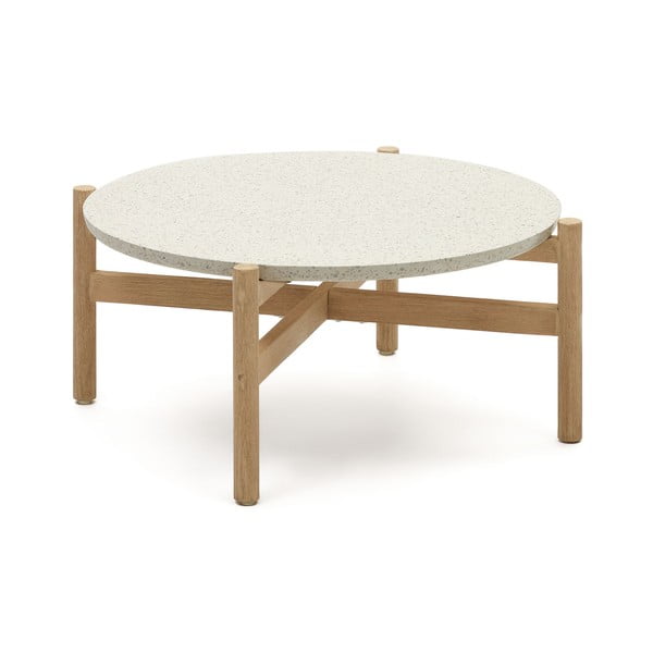 Okrugli vrtni stol s teraco pločom stola ø 88,5 cm Pola – Kave Home