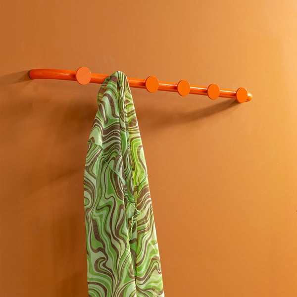 Narančasta metalna zidna vješalica 75 cm Retro – Spinder Design-image-4