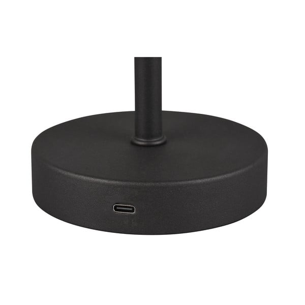 Mat crna LED stolna lampa s mogućnošću zatamnjivanja (visina 30 cm) Jeff – Reality-image-4