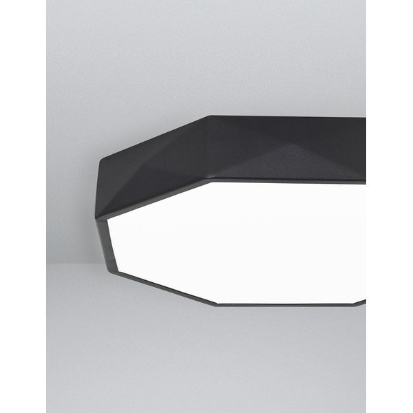 Mat crna LED stropna svjetiljka aluminijska Eben – Nova Luce-image-4