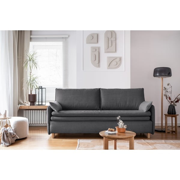 Tamno siva sklopiva sofa 207 cm Simon – Miuform-image-1