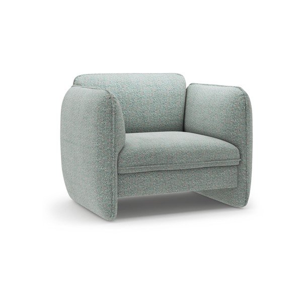 Plava fotelja od šenila Georgia – Micadoni 