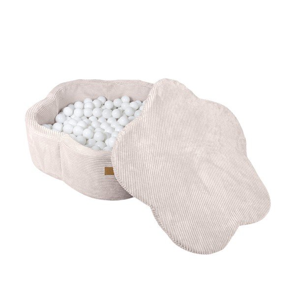 Bež bazen s lopticama od samta ø 90 cm visina 30 cm – Meowbaby