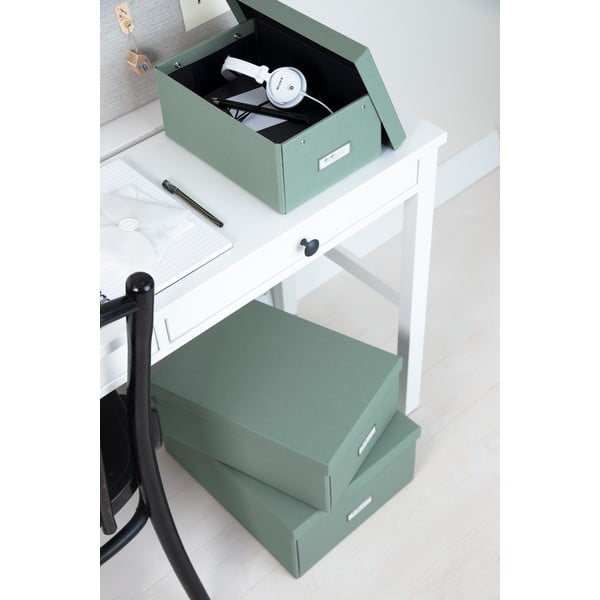 Kartonska kutija za pohranu plavozelena s poklopcem 34,5x45x18,5 cm Katrin Canvas Paper Laminate – Bigso-image-1