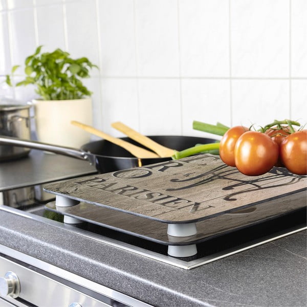 Set od 2 staklena poklopca za štednjak Bistrot Wenkoo, 52 x 30 cm-image-1