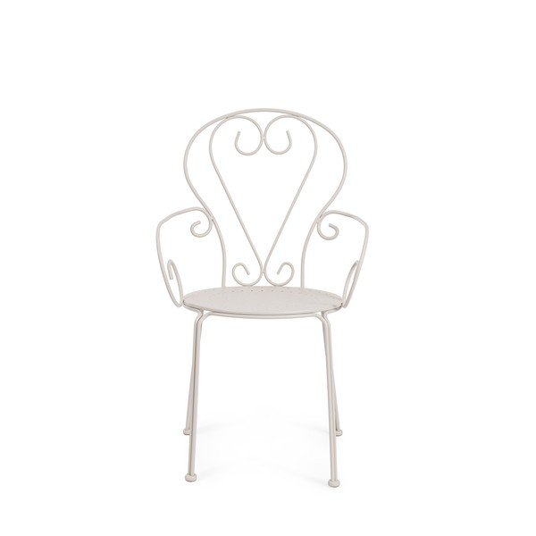 Bež metalna vrtna stolica Etienne – Bizzotto-image-2