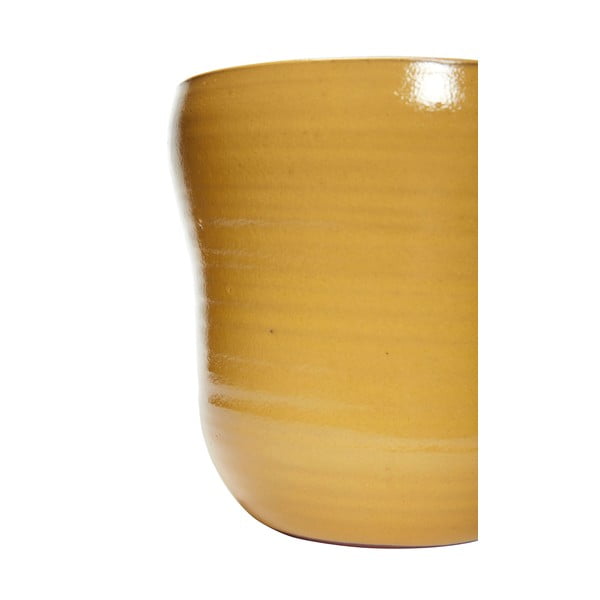 Set od 2 žute keramičke tegle za cvijeće Hübsch Tina-image-3