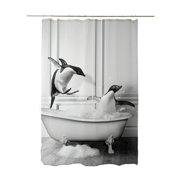 Tuš zavjesa 175x180 cm Showe Penguin – Little Nice Things