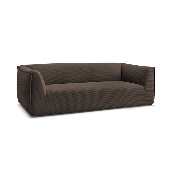 Smeđa sofa od samta 242 cm Giorgia – Bobochic Paris-image-2