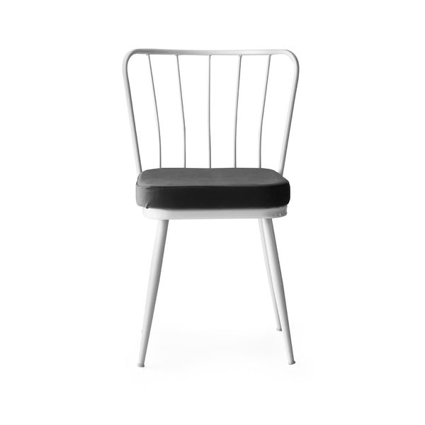 Bijelo-crne metalne blagovaonske stolice u setu 2 kom Yildiz – Kalune Design