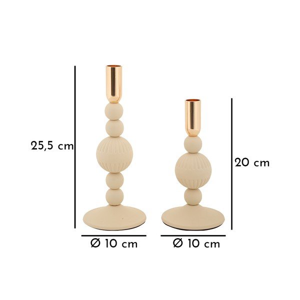 Metalni svijećnjaci u setu 2 kom Aster – Mauro Ferretti-image-4