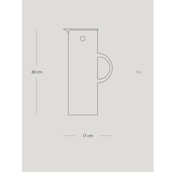 Crna plastična termosica 1 l EM77 – Stelton-image-4