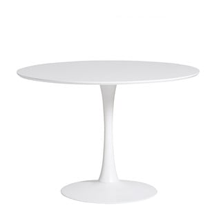 Okrugli bijeli blagovaonski stol Marckeric Oda, ⌀ 110 cm