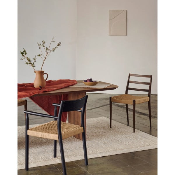 Smeđe/u prirodnoj boji blagovaonske stolice u setu 2 kom od punog hrasta Analy – Kave Home-image-2