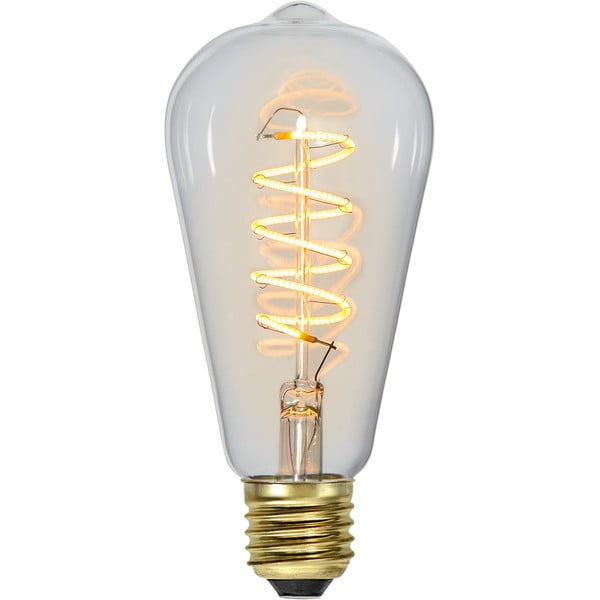 LED/sa žarnom niti žarulja s mogućnosti zatamnjivanja s toplim svjetlom E27, 4 W Spiral Filament – Star Trading-image-2