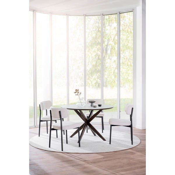 Blagovaonske stolice bijelo-bež u kompletu od 2 kom Paisley - Rowico-image-2