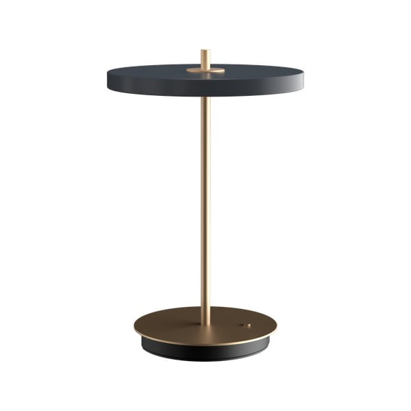 Antracitno siva LED stolna lampa s mogućnosti zatamnjivanja s metalnim sjenilom (visina 31 cm) Asteria Move – UMAGE
