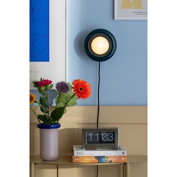 Tamno plava zidna lampa keramička s utikačem Catania Ring – Leitmotiv-image-1