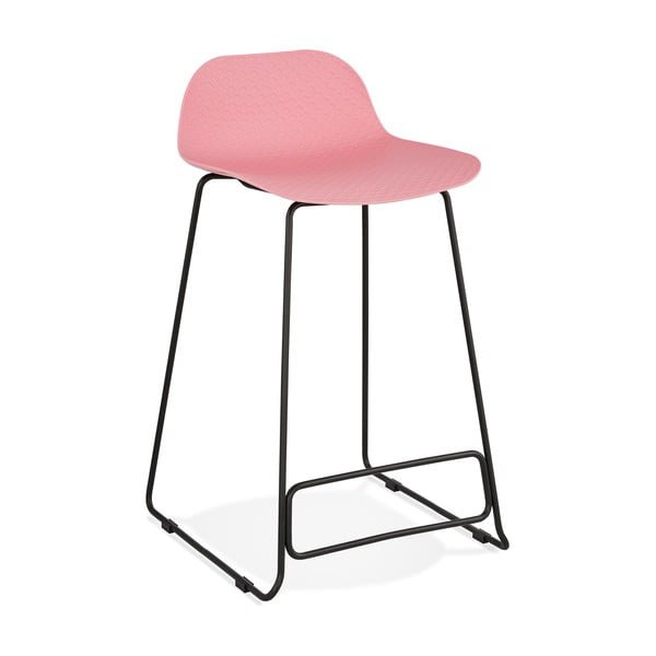 Pink bar stolica Cocoon Slad Mini, sedam visine 66 cm