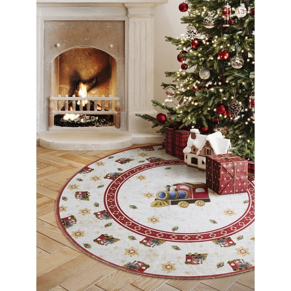 Crveni okrugao tepih s božićnim motivom ø 160 cm Toy's Delight Train – Villeroy&Boch-image-1