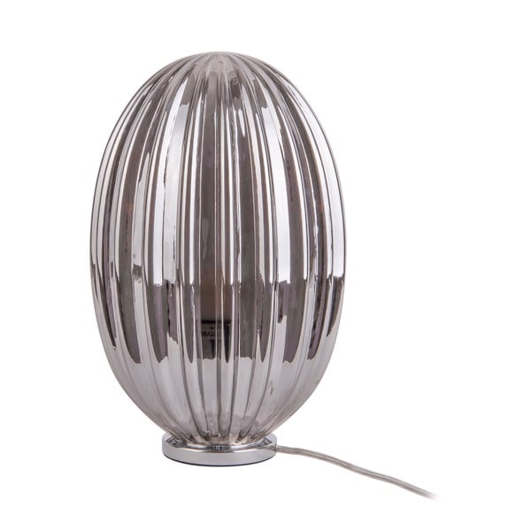 Dimno siva stolna lampa Leitmotiv Smart, visina 31 cm